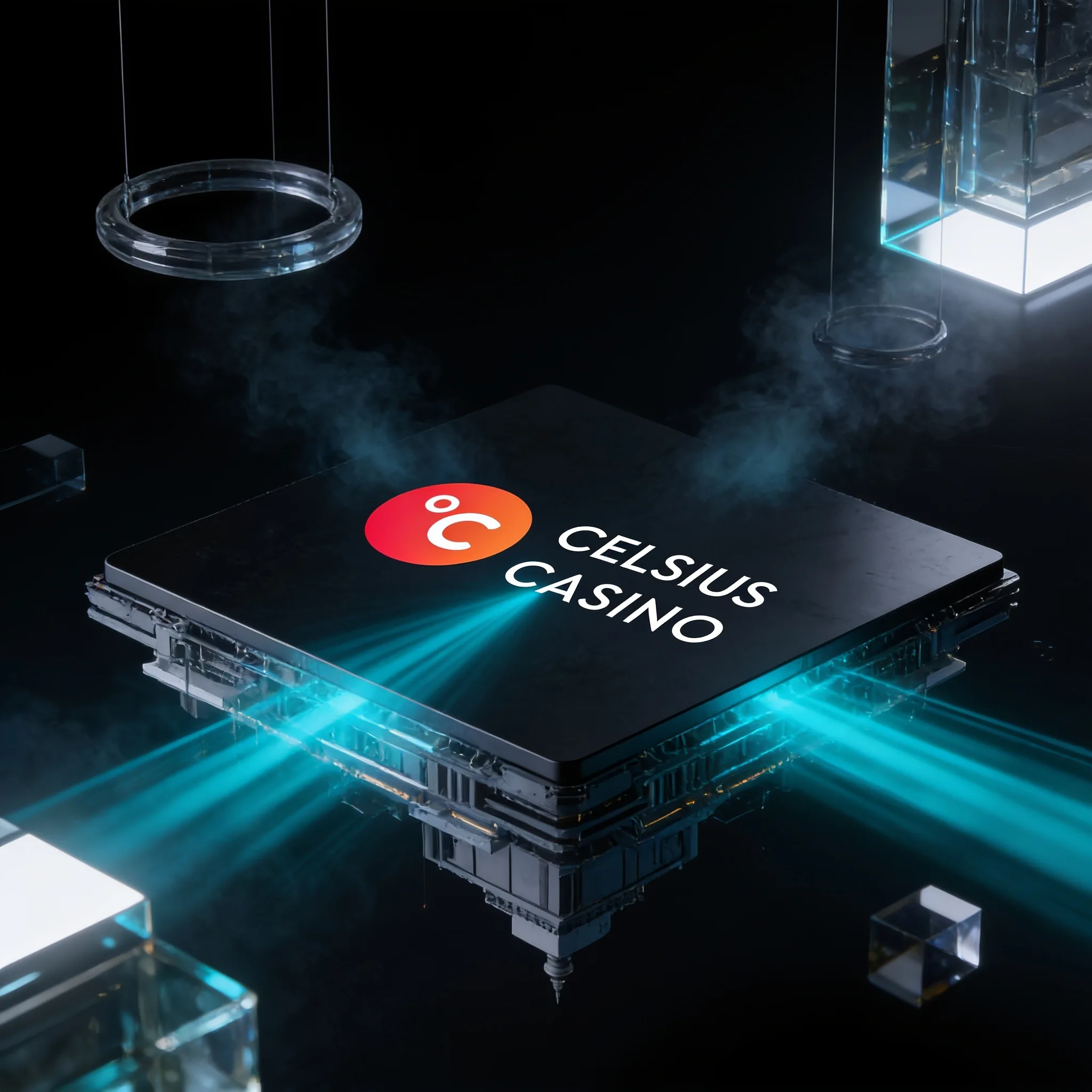 Beleuchtete Casino-Plattform